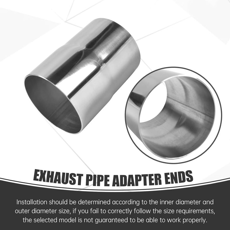 GESEXI Exhaust Adapter Connector 2.75"ID to 3"OD，Exhaust Adapter Total Length 4 "Stainless Steel Polished. - Image 5